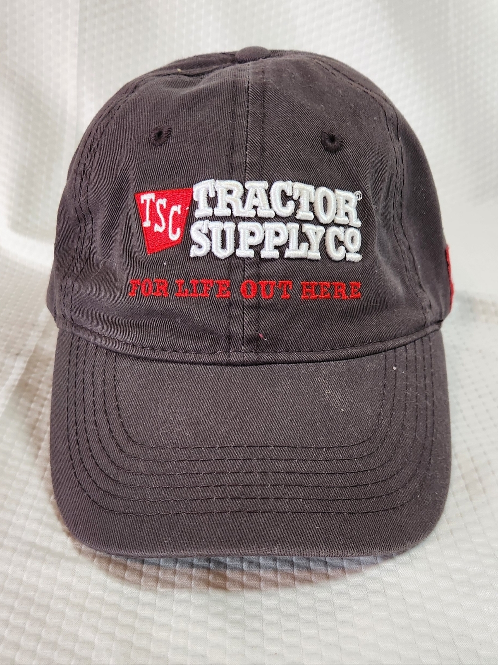 Tractor Supply Co. Embroidered Logo Hat - Dark Brown with Red & White